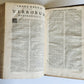 1727 COMMENTARIUS in IEREMIAM PROPHETAM THRENOS et BARUCH PIGSKIN FOLIO antique