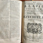 1727 COMMENTARIUS in IEREMIAM PROPHETAM THRENOS et BARUCH PIGSKIN FOLIO antique