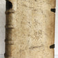 1727 COMMENTARIUS in IEREMIAM PROPHETAM THRENOS et BARUCH PIGSKIN FOLIO antique