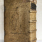 1727 COMMENTARIUS in IEREMIAM PROPHETAM THRENOS et BARUCH PIGSKIN FOLIO antique