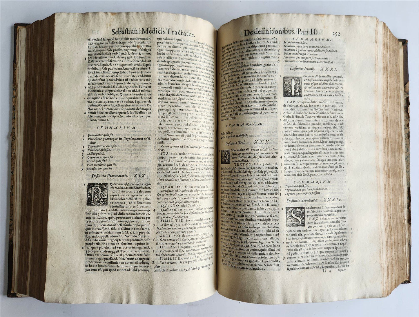 1586 CIVIL & CANON LAW BOOK antique S. MEDICI Tractatus 16th CENTURY FOLIO