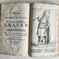1699 CHRONICLE of COUNTS of HOLLAND antique 17 c. ILLUSTRATED FOLIO vellum bound