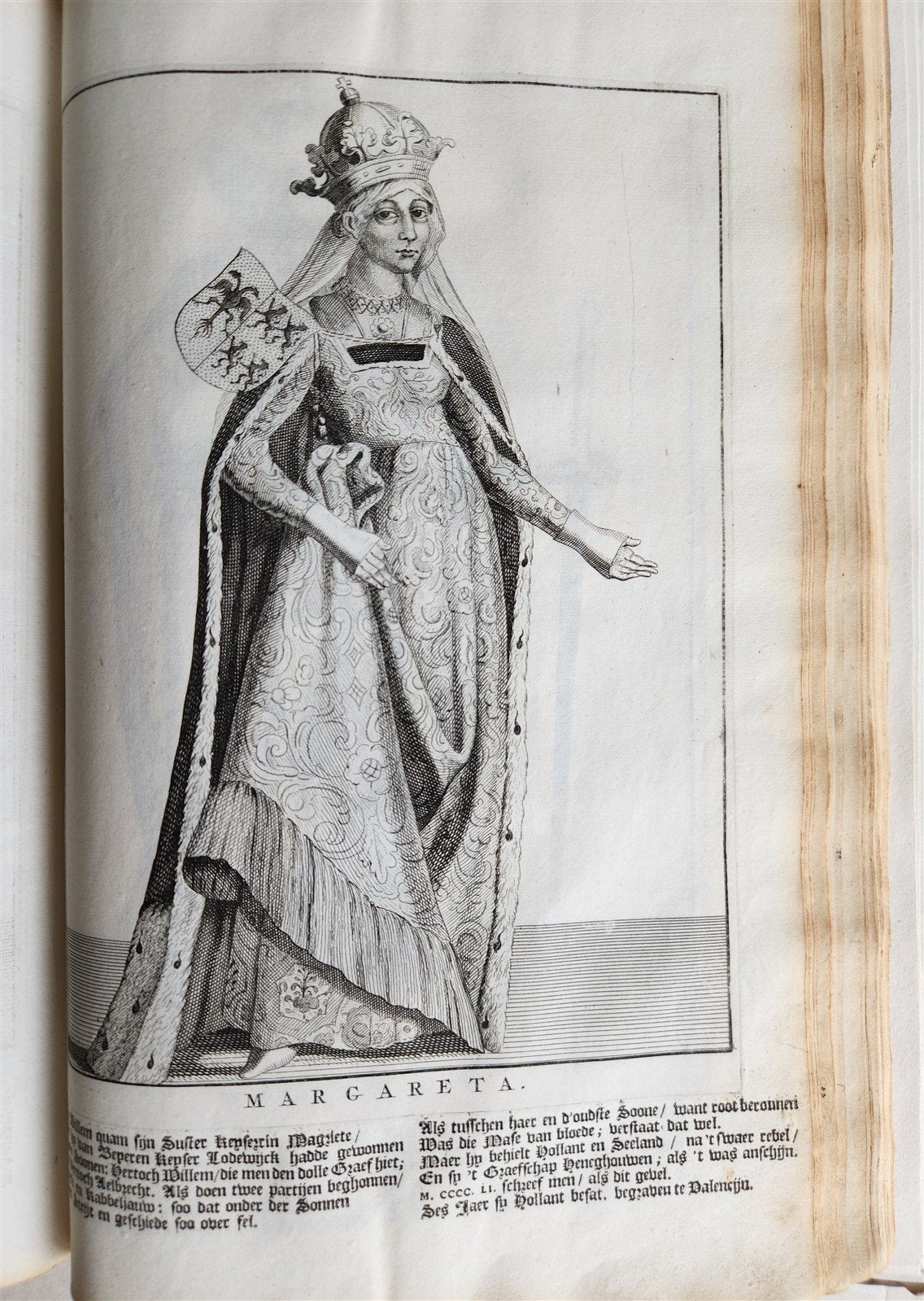 1699 CHRONICLE of COUNTS of HOLLAND antique 17 c. ILLUSTRATED FOLIO vellum bound