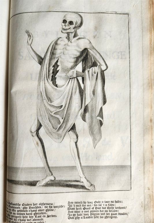 1699 CHRONICLE of COUNTS of HOLLAND antique 17 c. ILLUSTRATED FOLIO vellum bound
