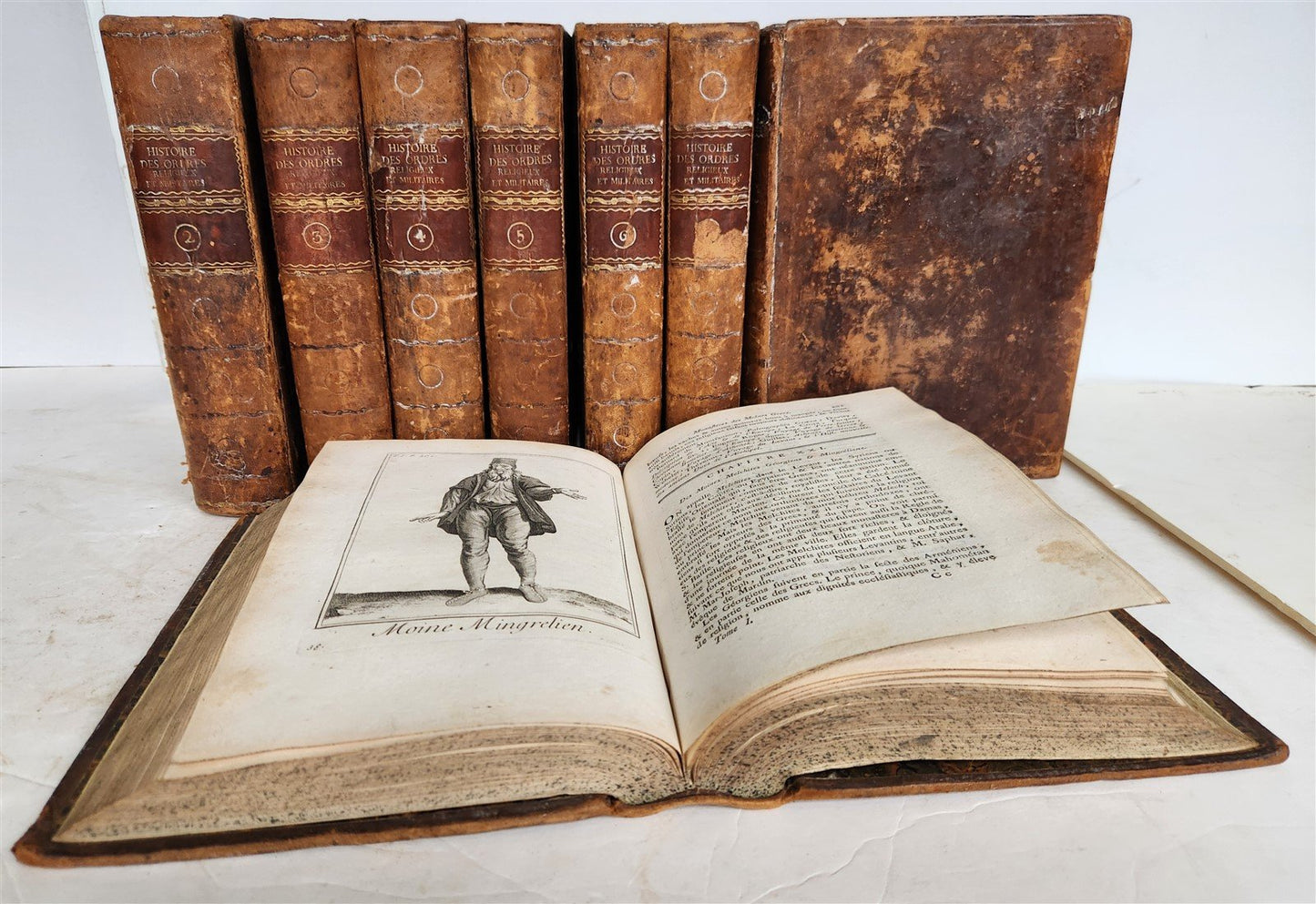 1792 RELIGIOUS & MILITARY ORDERS HISTORY 8 VOLS antique ILLUSTRATED 810 PLATES