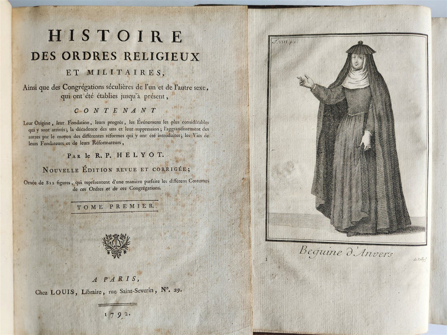 1792 RELIGIOUS & MILITARY ORDERS HISTORY 8 VOLS antique ILLUSTRATED 810 PLATES