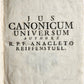 1742 CANON LAW by Anacleto Reiffenstuel 4 FOLIO VELLUM BOUND VOLUMES antique