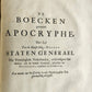 1687 BIBLE in DUTCH MASSIVE FOLIO antique ILLUSTRATED w/ 5 MAPS