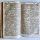1741 LATIN GERMAN DICTIONARY incl. ANCIENT & MEDIEVAL antique PIGSKIN BINDING