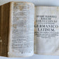 1741 LATIN GERMAN DICTIONARY incl. ANCIENT & MEDIEVAL antique PIGSKIN BINDING