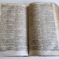 1741 LATIN GERMAN DICTIONARY incl. ANCIENT & MEDIEVAL antique PIGSKIN BINDING