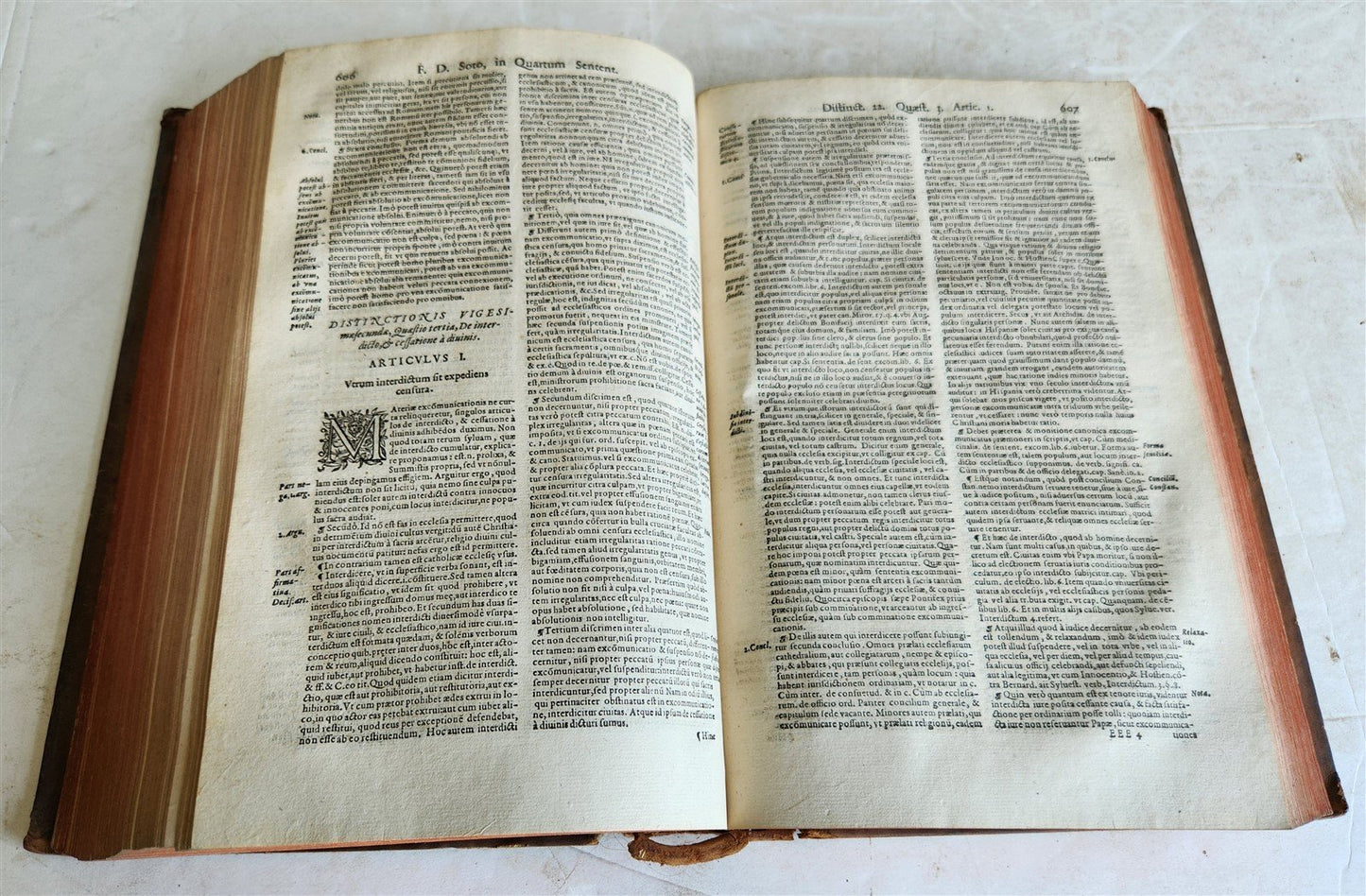 1573 School of Salamanca PHILOSOPHY Domingo de Soto antique FOLIO 16th CENT rare