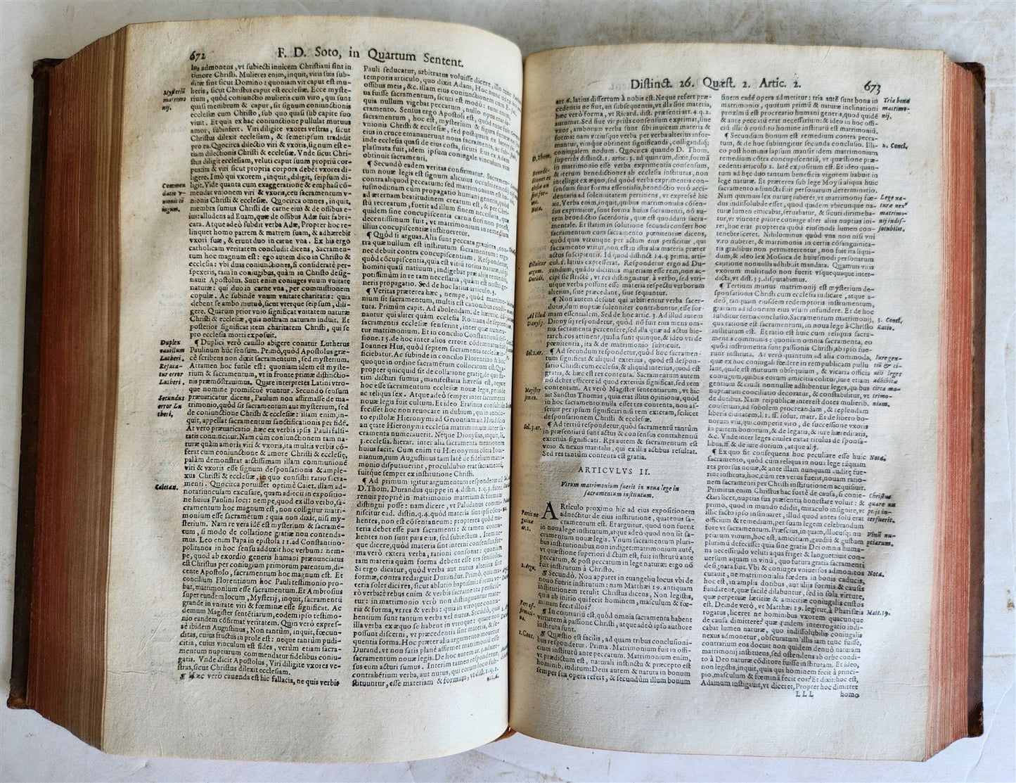 1573 School of Salamanca PHILOSOPHY Domingo de Soto antique FOLIO 16th CENT rare