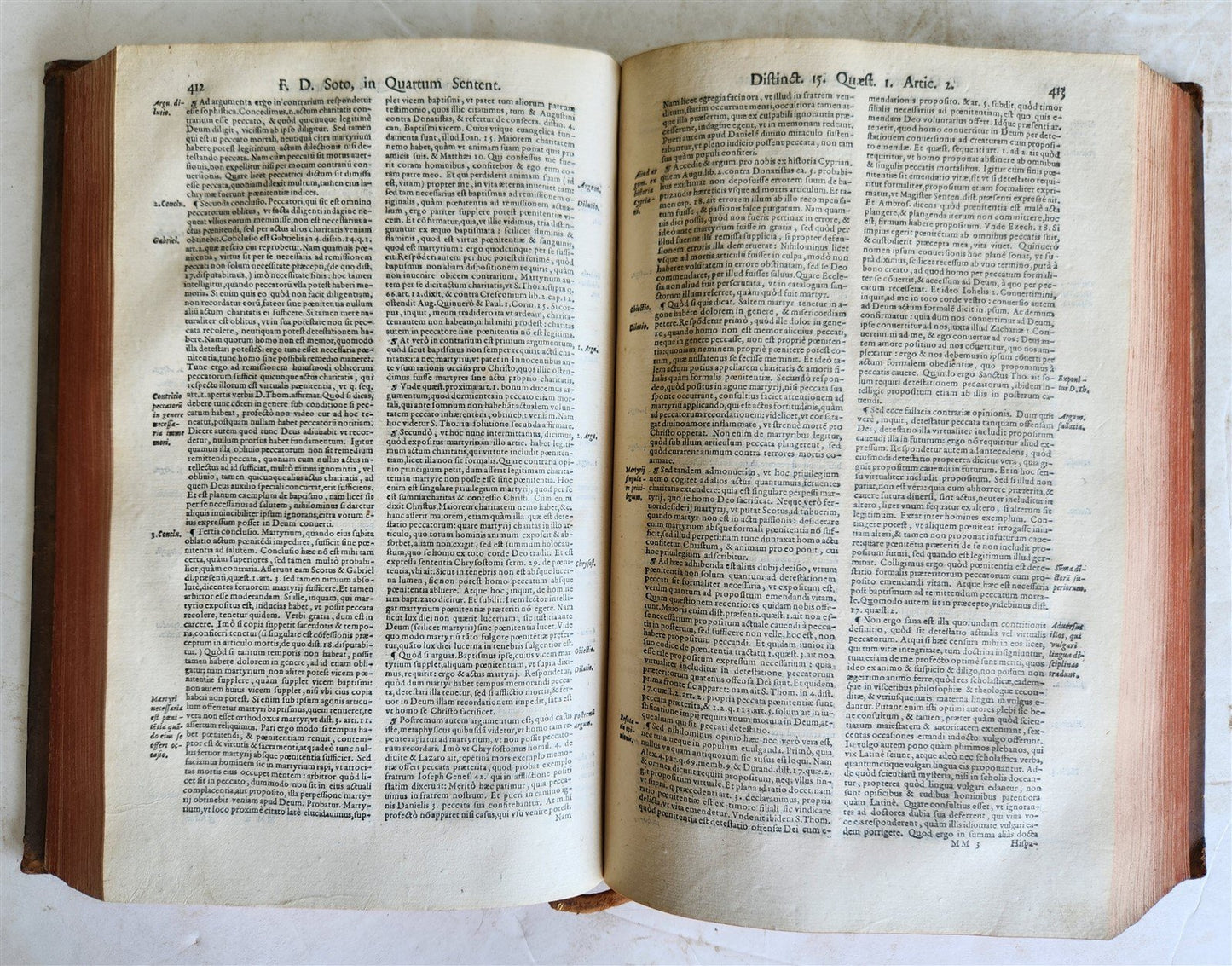 1573 School of Salamanca PHILOSOPHY Domingo de Soto antique FOLIO 16th CENT rare