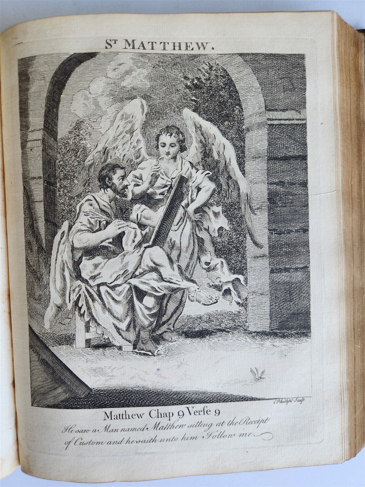 1761 BOOK of COMMON PRAYER w/ PSALMS of DAVID ILLUSTRATED antique in ENGLISH