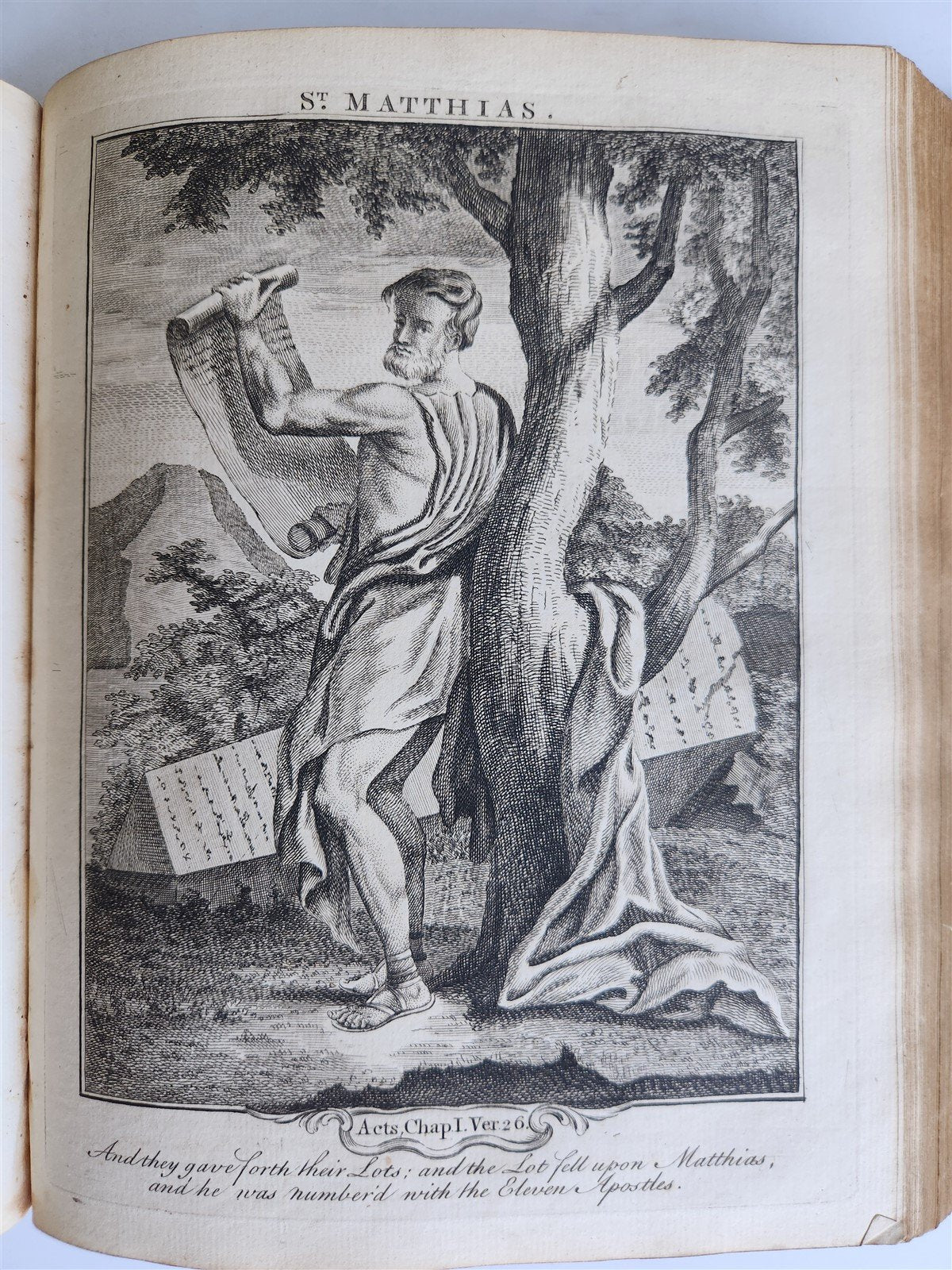 1761 BOOK of COMMON PRAYER w/ PSALMS of DAVID ILLUSTRATED antique in ENGLISH