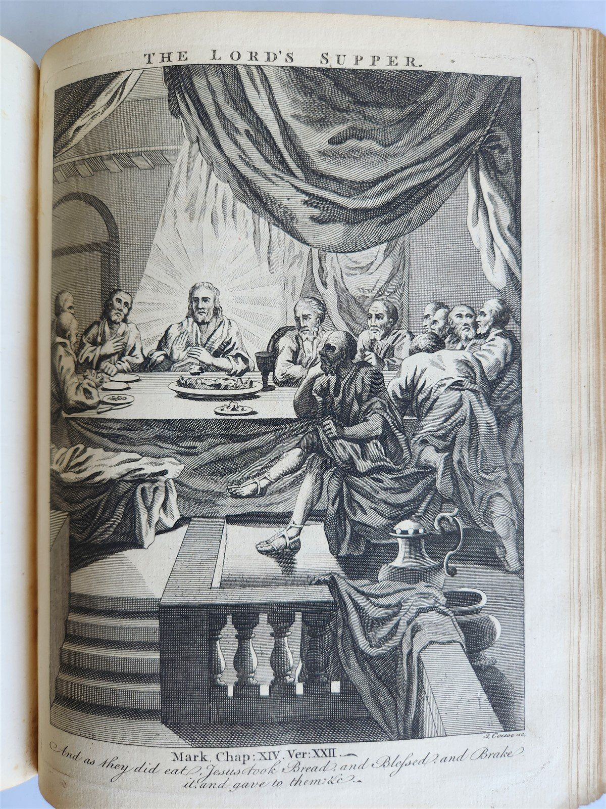 1761 BOOK of COMMON PRAYER w/ PSALMS of DAVID ILLUSTRATED antique in ENGLISH