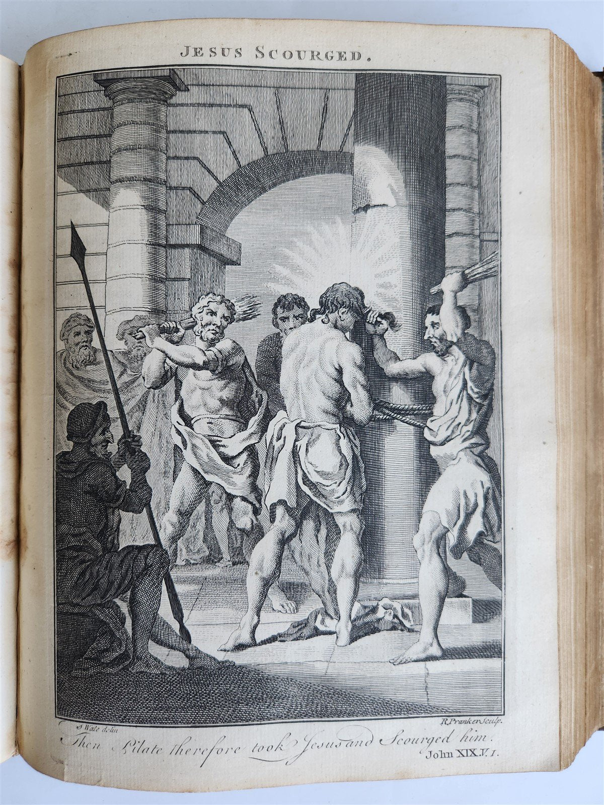 1761 BOOK of COMMON PRAYER w/ PSALMS of DAVID ILLUSTRATED antique in ENGLISH