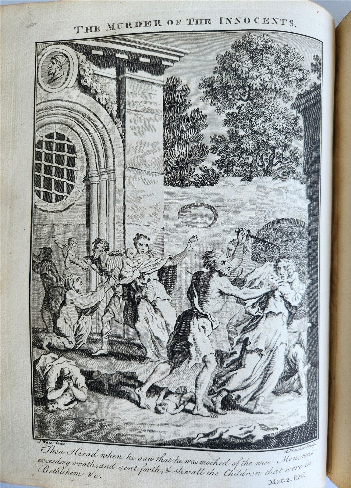 1761 BOOK of COMMON PRAYER w/ PSALMS of DAVID ILLUSTRATED antique in ENGLISH