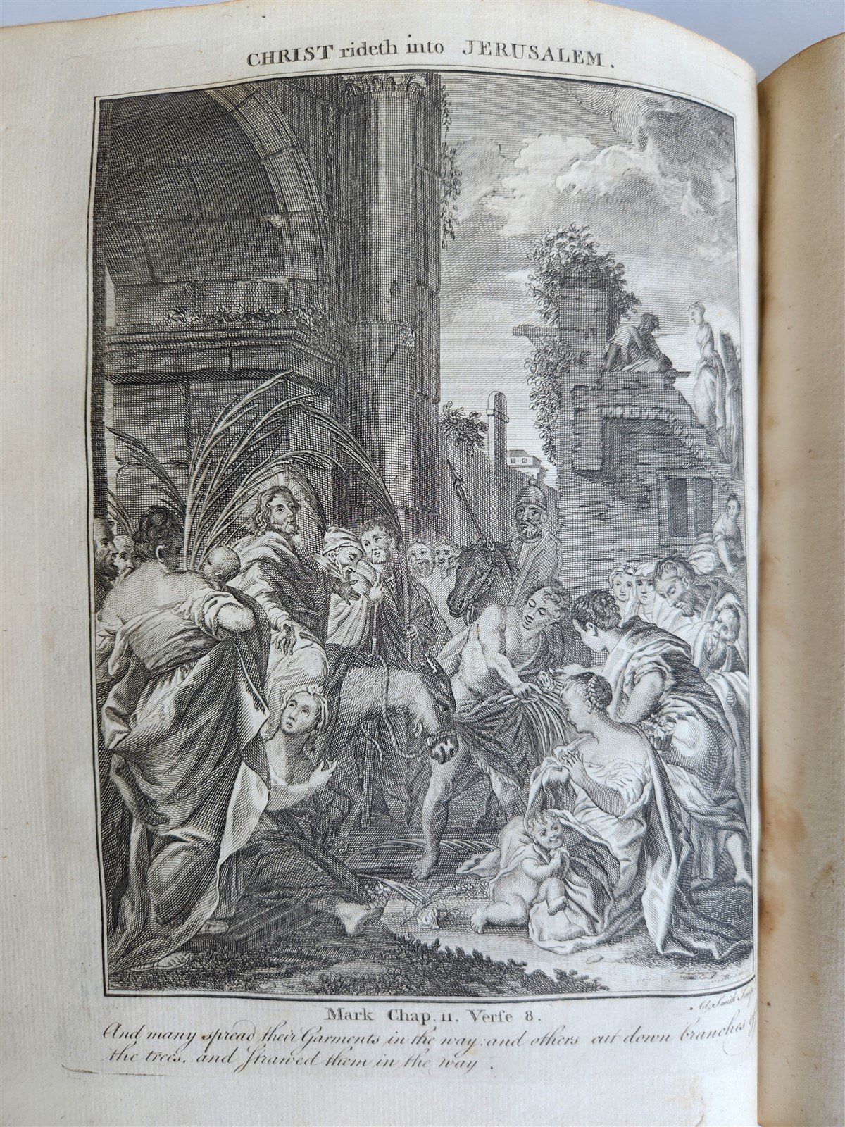 1761 BOOK of COMMON PRAYER w/ PSALMS of DAVID ILLUSTRATED antique in ENGLISH