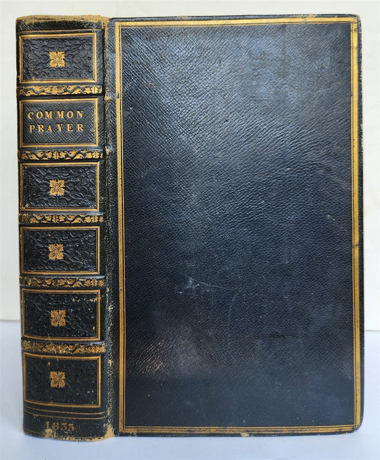 1802 BOOK of COMMON PRAYER w/ PSALTER ILLUSTRATED in COLOR antique in ENGLISH