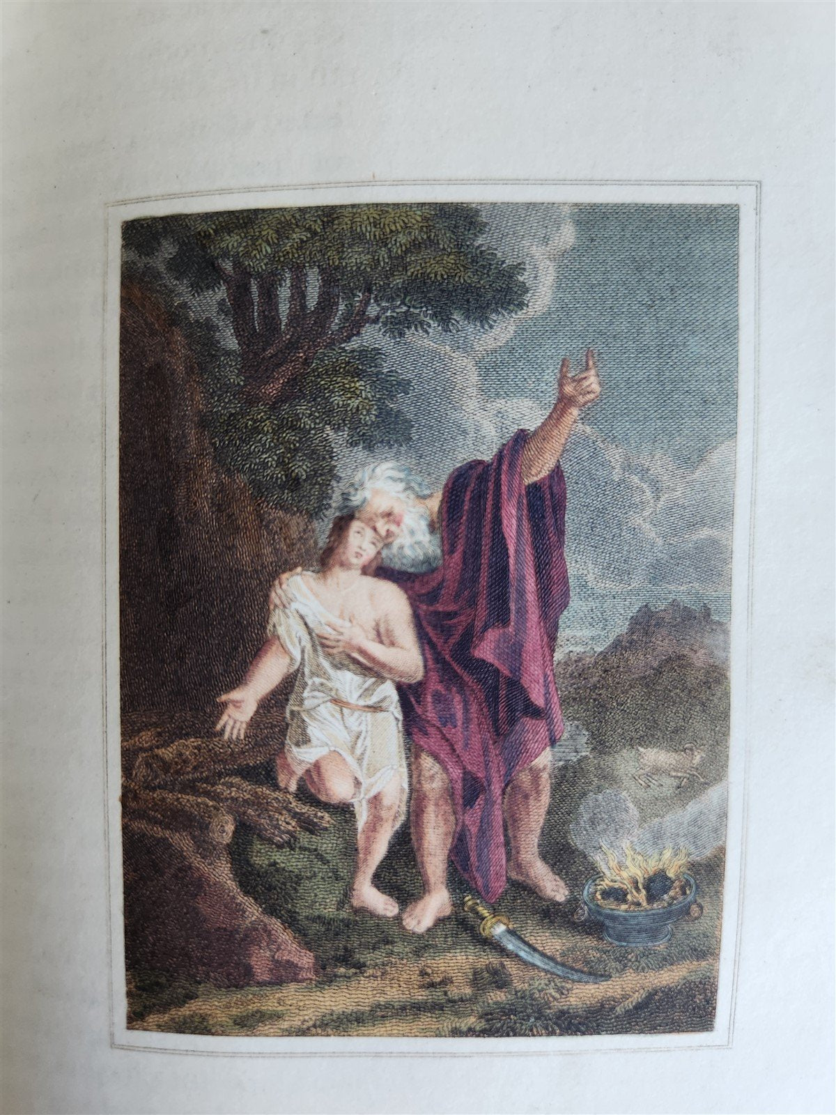 1802 BOOK of COMMON PRAYER w/ PSALTER ILLUSTRATED in COLOR antique in ENGLISH