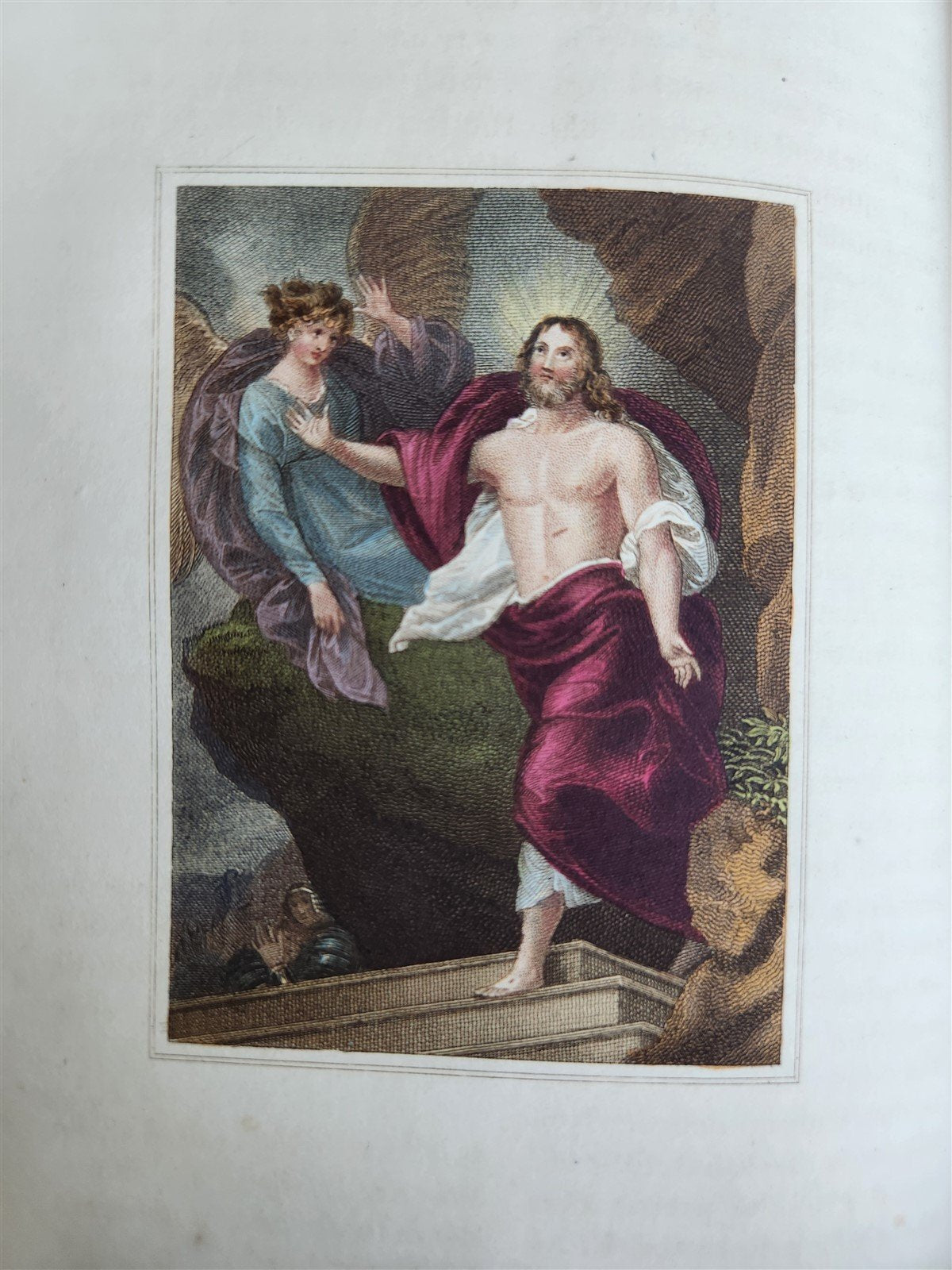 1802 BOOK of COMMON PRAYER w/ PSALTER ILLUSTRATED in COLOR antique in ENGLISH