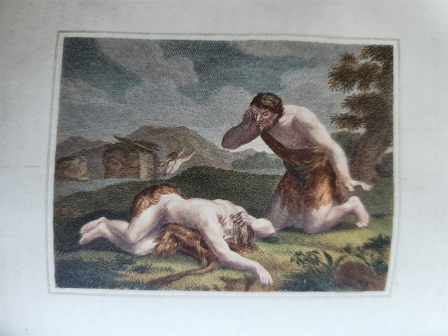 1802 BOOK of COMMON PRAYER w/ PSALTER ILLUSTRATED in COLOR antique in ENGLISH