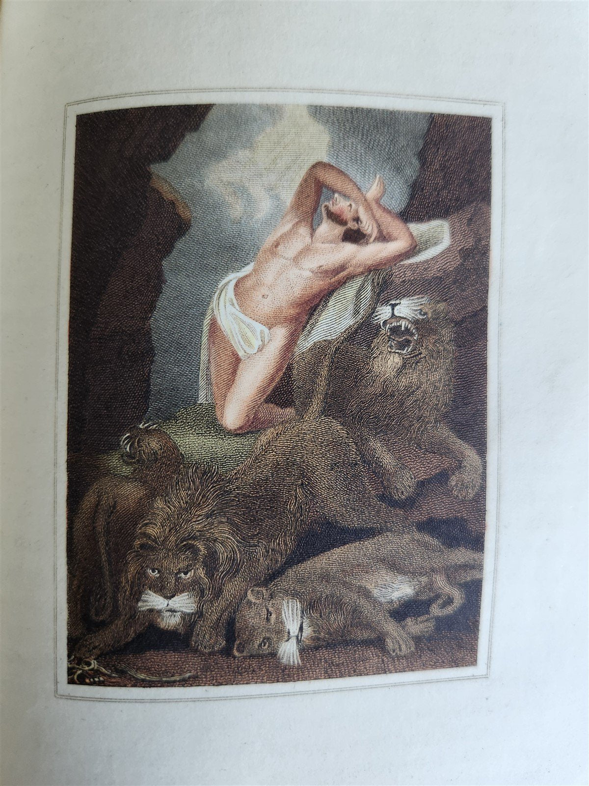 1802 BOOK of COMMON PRAYER w/ PSALTER ILLUSTRATED in COLOR antique in ENGLISH