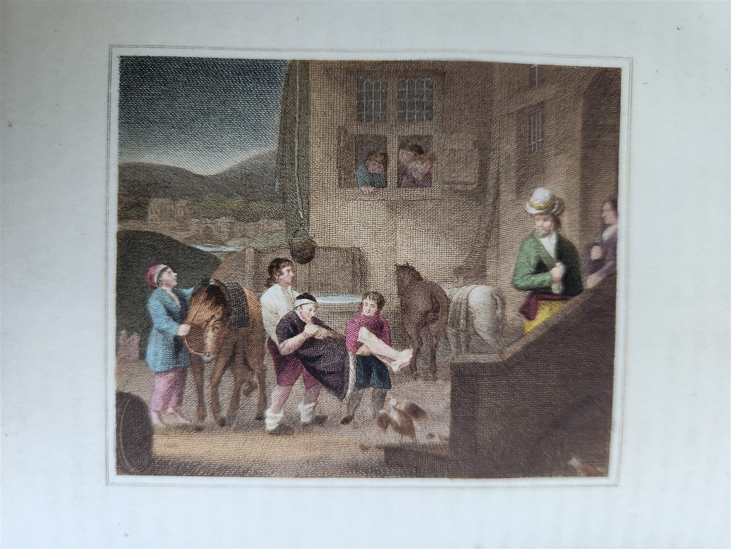 1802 BOOK of COMMON PRAYER w/ PSALTER ILLUSTRATED in COLOR antique in ENGLISH