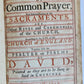 1716 BOOK of COMMON PRAYER w/ PSALTER or PSALMS of DAVID antique in ENGLISH