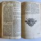 1725 BOOK of COMMON PRAYER w/ PSALTER or PSALMS of DAVID antique in ENGLISH