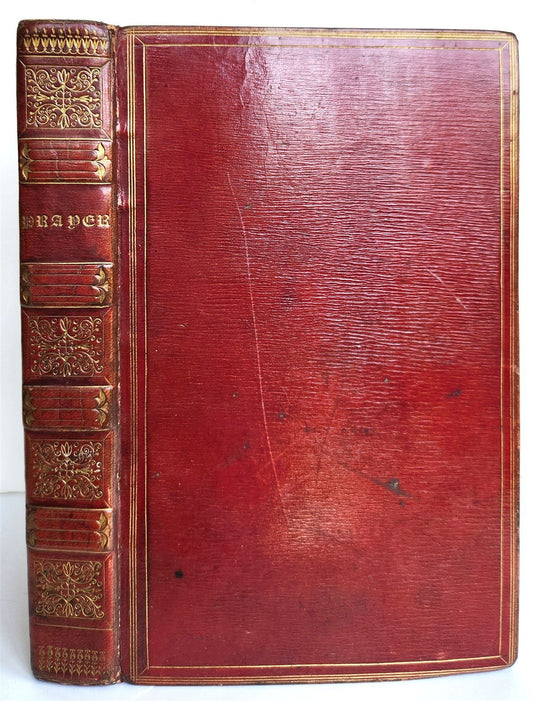 1807 BOOK of COMMON PRAYER ILLUSTRATED w/ PSALMS of DAVID antique in ENGLISH