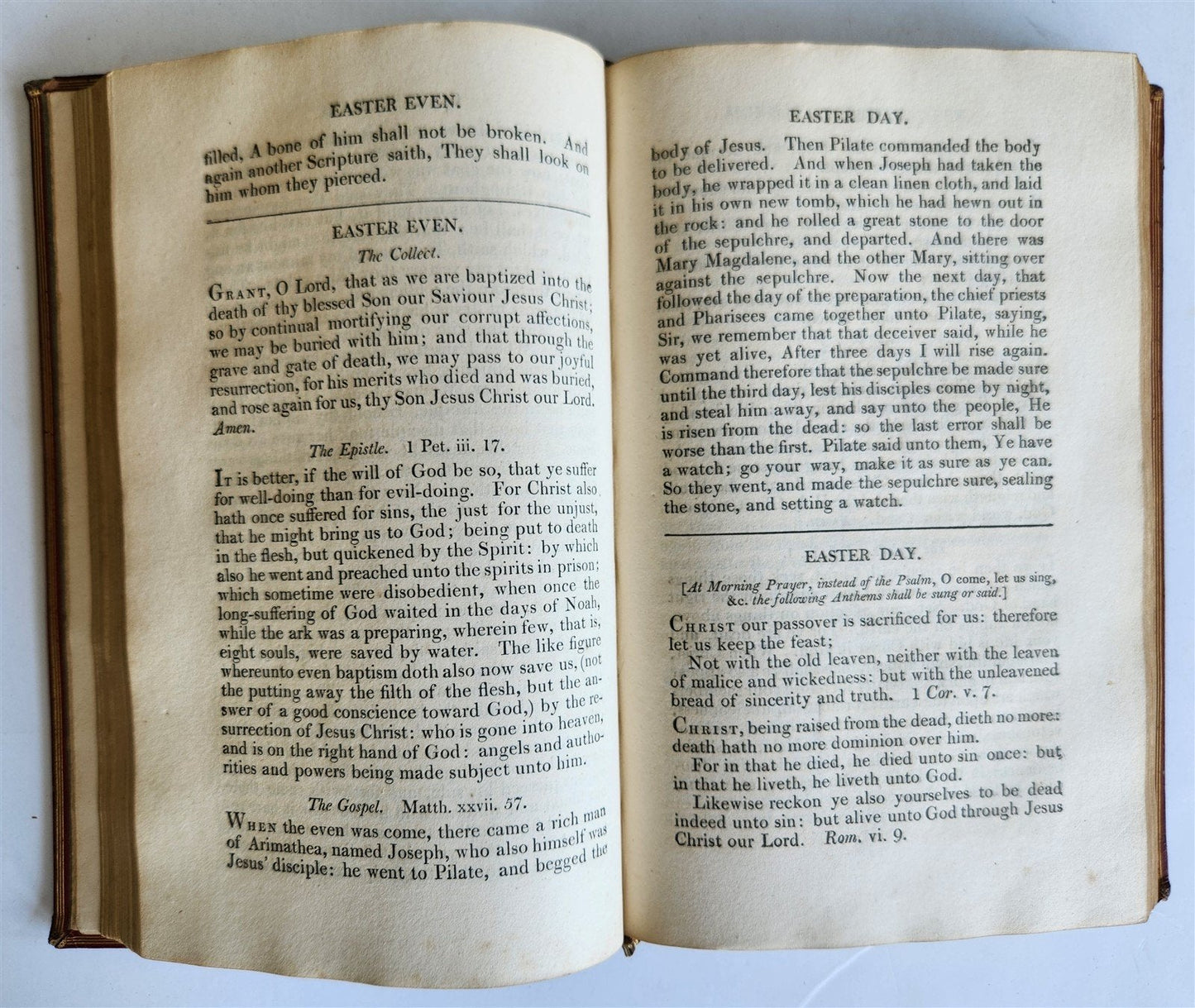 1807 BOOK of COMMON PRAYER ILLUSTRATED w/ PSALMS of DAVID antique in ENGLISH