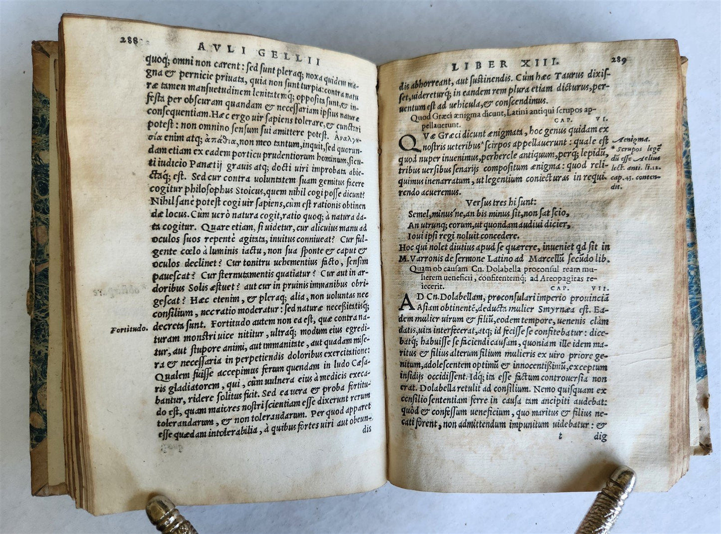 1546 ATTIC NIGHTS by Gellius Aulus Noctes Atticae antique