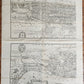 1860s MAP of LONDON in the REIGN of QUEEN ELIZABETH Old & New antique 30 by 40"