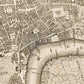 1777 NEW & COMPLETE PLAN of LONDON WESTMINSTER & SOUTHWARK antique W. Harrison