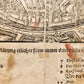1522 MAP of FREYBERG GERMANY from SEBASTIAN MUNSTER'S COSMOGRAPHY antique