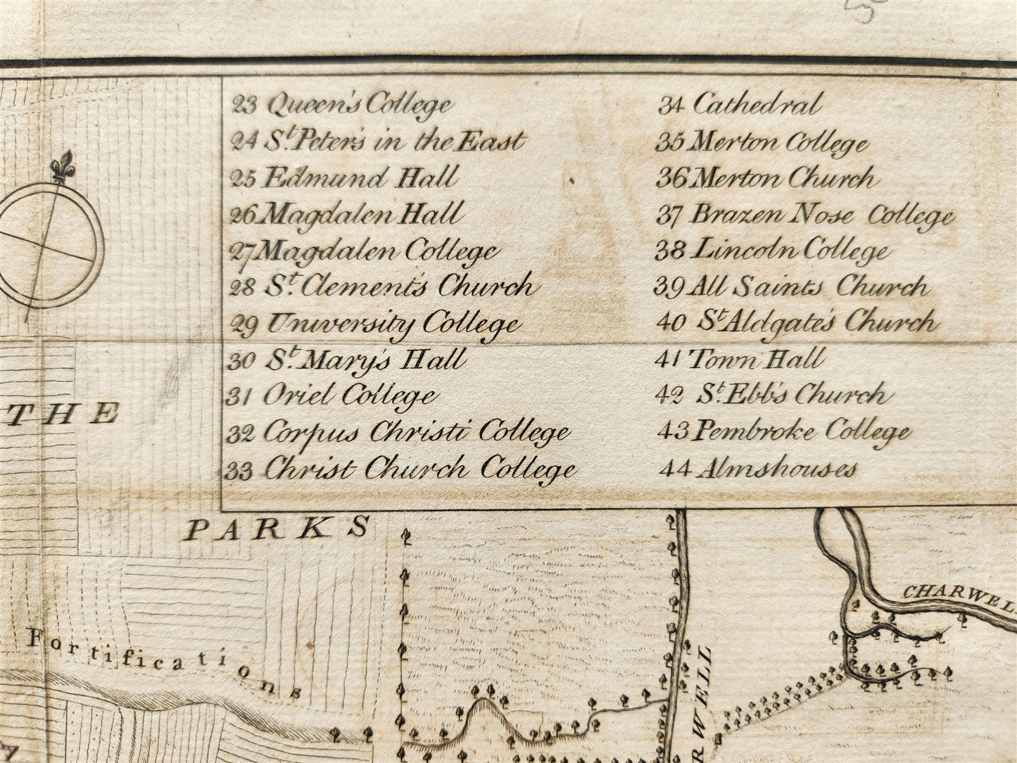 NEW MAP of the CITY of OXFORD