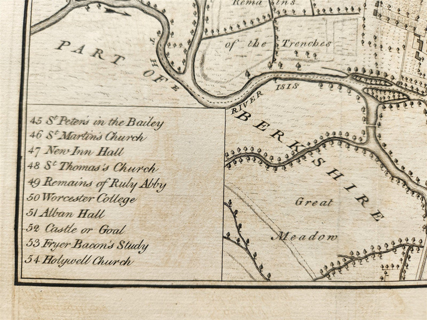 NEW MAP of the CITY of OXFORD