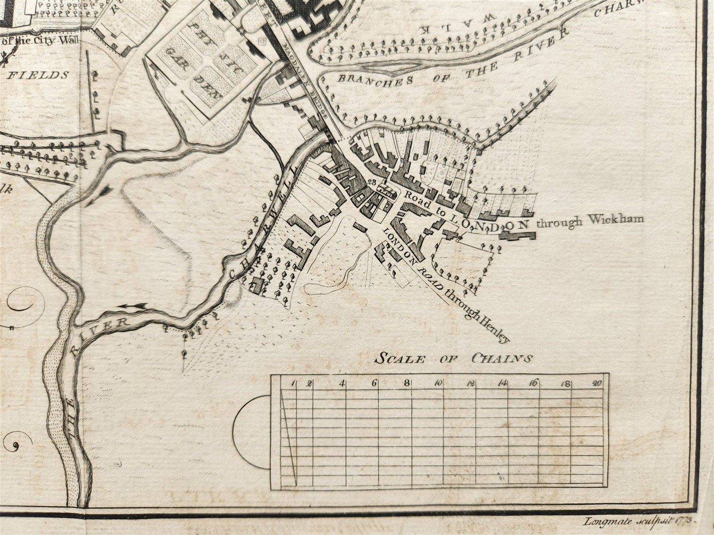 NEW MAP of the CITY of OXFORD