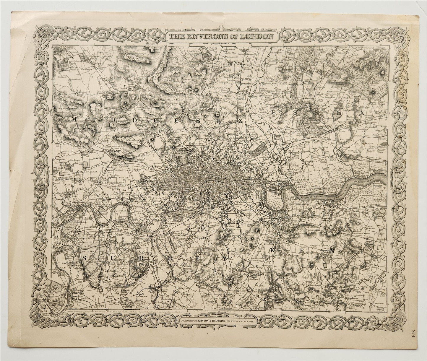 1866 THE ENVIRONS of LONDON