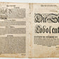 1572 MAP of KOBLENZ GERMANY from SEBASTIAN MUNSTER'S COSMOGRAPHY antique