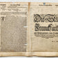 1572 FRANKFURT GERMANY from SEBASTIAN MUNSTER COSMOGRAPHY antique