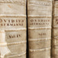 1727 OVID 4 VELLUM BOUND VOLUMES antique Publius Ovidius Naso