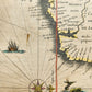 1644 ETHIPOA AFRICA antique MAP Novus Brasiliae Typus