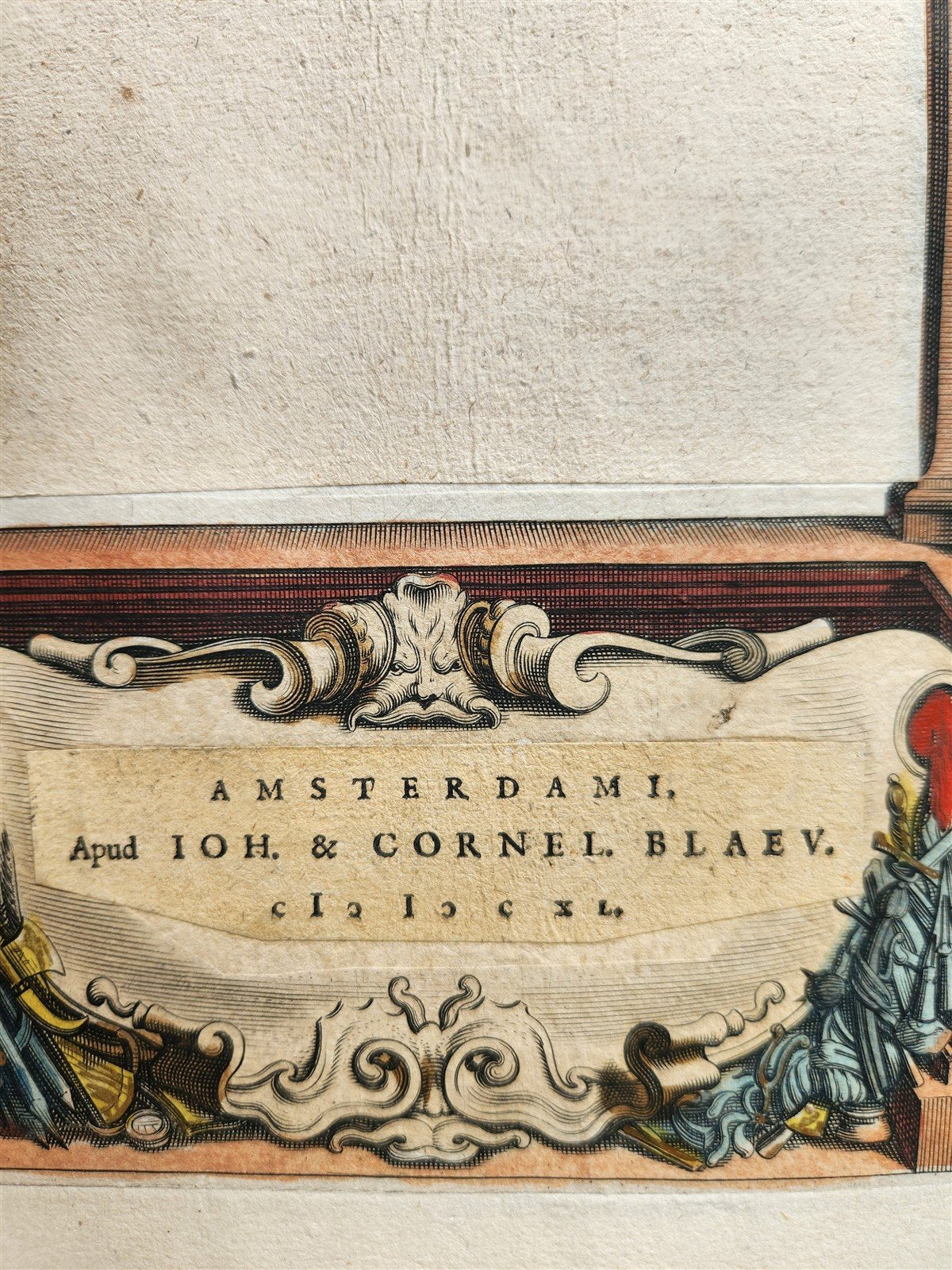 1640 THEATRUM ORBIS TERRARUM SIVE ATLAS NOVUS TITLE PAGE antique BLAEU