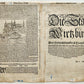1572 WURZBURG GERMANY HERBIPOLIS MAP from SEBASTIEN MUNSTER COSMOGRAPHY antique