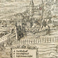 1572 LINDAU GERMANY MAP from SEBASTIAN MUNSTER COSMOGRAPHY antique