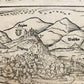 1572 LINDAU GERMANY MAP from SEBASTIAN MUNSTER COSMOGRAPHY antique